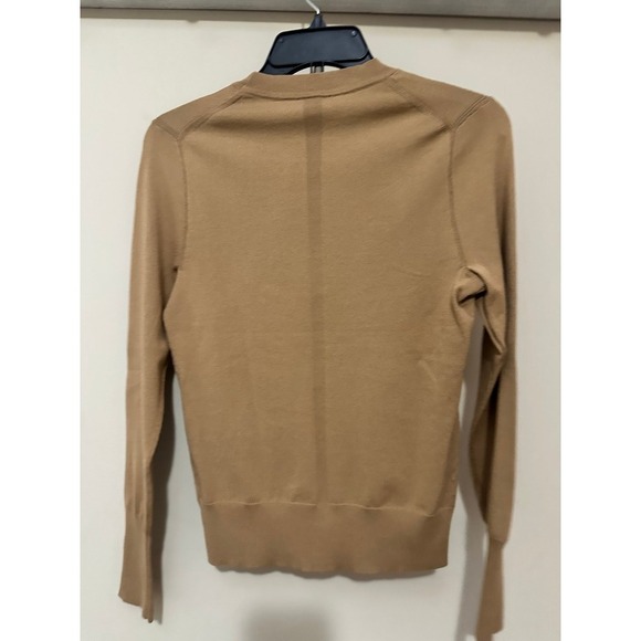 New Women's Express Silky Soft Fitted Crew Neck Sweater size Small pecan $68 - Picture 8 of 12